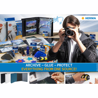 Cover Image for the Gluing & Archiving Catalog Featuring Various Items
