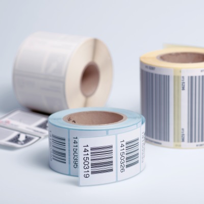 Various printed roll labels