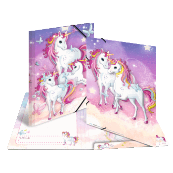 Kindergarten Folder with Unicorn Design