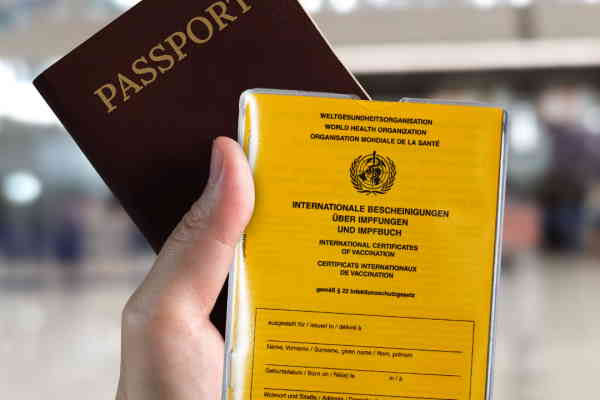 Vaccination certificate and passport