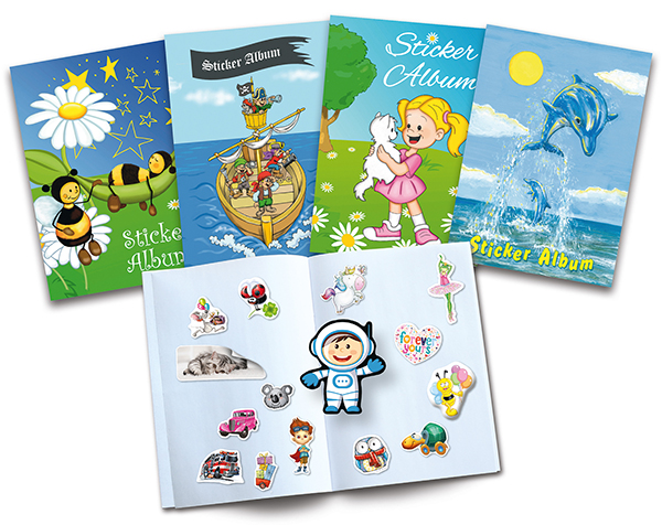 Sticker album for kids - Collecting stickers with HERMA sticker albums