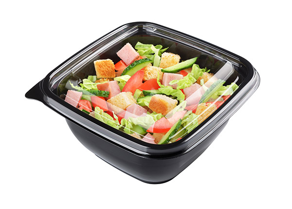  Food labelling lettuce in plastic boxes