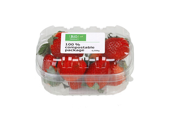 Labelling fruits and vegetables in plastic containers