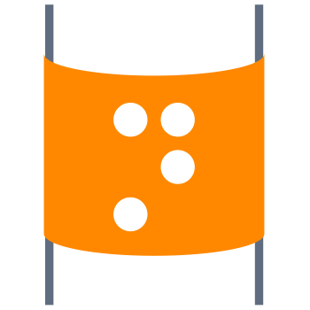Labels with braille