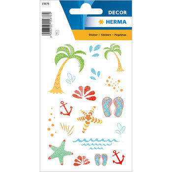 on the beach stickers