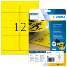 HERMA SPECIAL A4/A3 film labels yellow