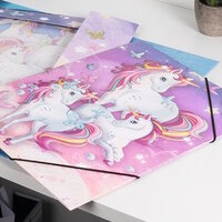 Folder with unicorn design