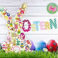 The translation of "Oster Sticker" is "Easter Stickers.