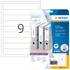 HERMA SPECIAL A4 spine insert labels