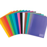 Several colored folders