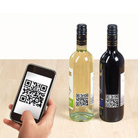 Application example: QR code labels on wine bottles