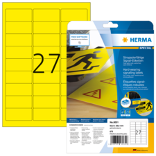HERMA SPECIAL A4/A3 film labels yellow