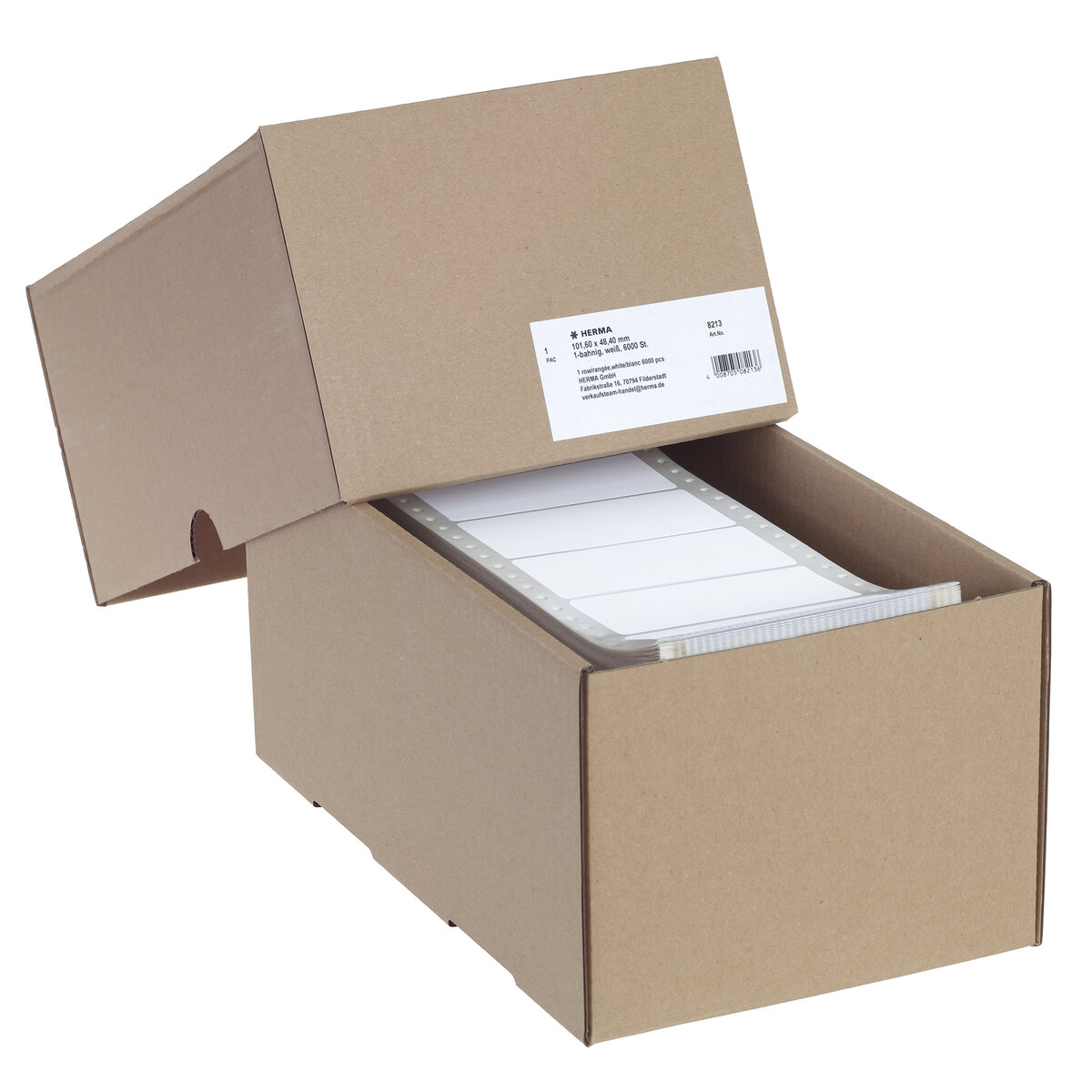 Continuous computer labels, economy pack8213