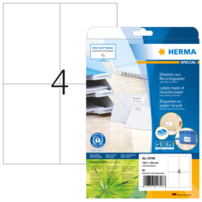 HERMA SPECIAL A4 labels made of recycled paper