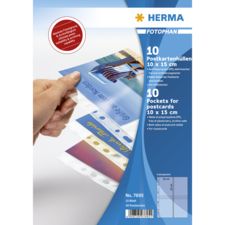 HERMA pockets for postcards