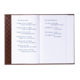Ein offenes Notizbuch mit handschriftlichen Texten, darunter Gedichte oder Geschichten, in deutscher Sprache.