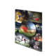 Collage von Fußballspielern in verschiedenen Aktionen, darunter Schüsse, Dribblings und Torfeiern auf einem Stadionfeld.