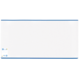 Ein großes, weißes, rechteckiges Whiteboard mit blauen Kanten, geeignet für Präsentationen oder Notizen.