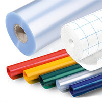 Book cover protection film in various colors side by side.