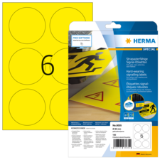 HERMA SPECIAL A4/A3 film labels yellow