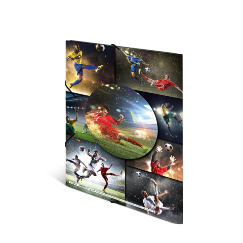 Collage von Fußballspielern in verschiedenen Spielszenen, darunter Schüsse, Dribblings und Torfeiern, in dynamischen Posen.
