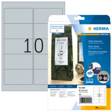 HERMA SPECIAL A4 foil labels silver