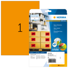HERMA SPECIAL A4 neon labels