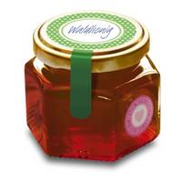 Label on honey jar