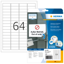 HERMA SPECIAL A4 labels removable