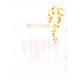 Hochzeitsplanungsordner mit goldenen Akzenten und Silhouetten von Personen im Hintergrund. Enthält Registerkarten für verschiedene Planungsabschnitte.