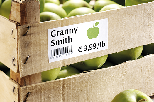 Wooden box with extra strong adhesive paper label