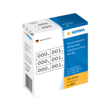 HERMA number labels