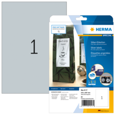 HERMA SPECIAL A4 foil labels silver