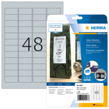 HERMA SPECIAL A4 foil labels silver