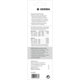 Vorgedruckte Jahreszahlen auf einem Etikettenblatt von HERMA, mit Informationen zu Größen und Anwendungshinweisen.