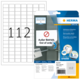 Packung mit ablösbaren Etiketten, die die Aufschrift „Außer Betrieb“ und die Nummer „112“ zeigt. Enthält 2.000 Etiketten.