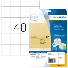 HERMA SPECIAL A4 film labels transparent matt