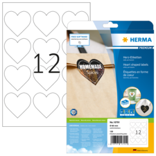 HERMA PREMIUM A4 Heart shaped labels