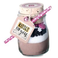 Gift tags on a jar