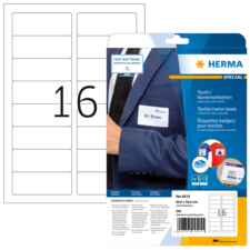 HERMA SPECIAL A4 name/textile labels