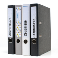 Binders with designed binder labels