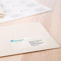 Address label on envelope