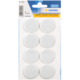 Neun runde Filzgleiter in einer Verpackung, Durchmesser 28 mm, geeignet für Möbel oder empfindliche Oberflächen.