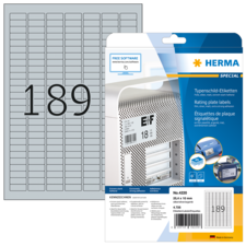 HERMA SPECIAL A4 rating plate labels